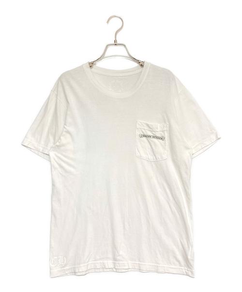 CHROME HEARTS（クロムハーツ）CHROME HEARTS (クロムハーツ) バックプリントポケットTシャツ ホワイト サイズ:Mの古着・服飾アイテム
