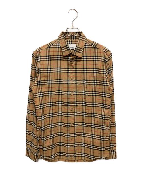 BURBERRY（バーバリー）BURBERRY (バーバリー) ノバチェックシャツ L/S ブラウン サイズ:Sの古着・服飾アイテム