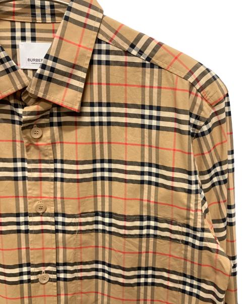 BURBERRY（バーバリー）BURBERRY (バーバリー) ノバチェックシャツ L/S ブラウン サイズ:Sの古着・服飾アイテム