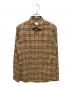 BURBERRY（バーバリー）の古着「ノバチェックシャツ L/S」｜ブラウン