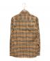 BURBERRY (バーバリー) ノバチェックシャツ L/S ブラウン サイズ:S：35000円