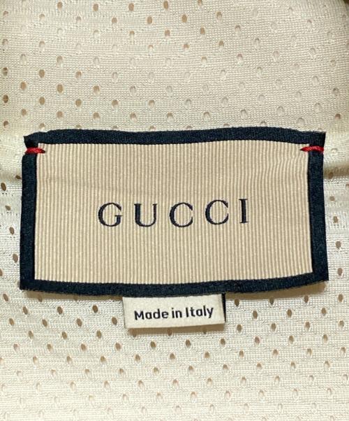 GUCCI（グッチ）GUCCI (グッチ) ウェブストライプネオプレンロゴパーカー ベージュ サイズ:Sの古着・服飾アイテム