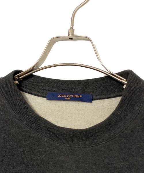 LOUIS VUITTON（ルイ ヴィトン）LOUIS VUITTON (ルイ ヴィトン) Crew neck LV logo sweat tops/LVロゴスウェット グレー サイズ:XSの古着・服飾アイテム