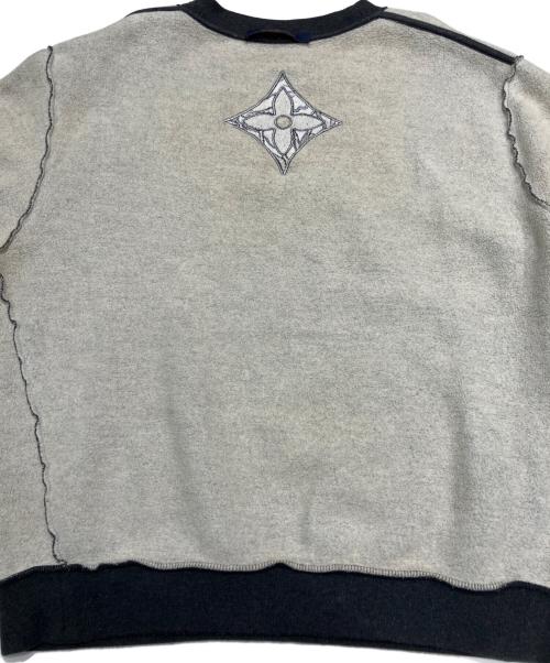 LOUIS VUITTON（ルイ ヴィトン）LOUIS VUITTON (ルイ ヴィトン) Crew neck LV logo sweat tops/LVロゴスウェット グレー サイズ:XSの古着・服飾アイテム