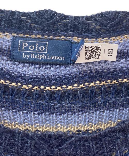 POLO RALPH LAUREN（ポロ・ラルフローレン）POLO RALPH LAUREN (ポロ・ラルフローレン) ニットワンピース ネイビー サイズ:Lの古着・服飾アイテム