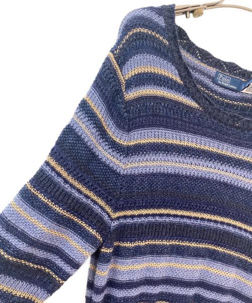 POLO RALPH LAUREN（ポロ・ラルフローレン）POLO RALPH LAUREN (ポロ・ラルフローレン) ニットワンピース ネイビー サイズ:Lの古着・服飾アイテム