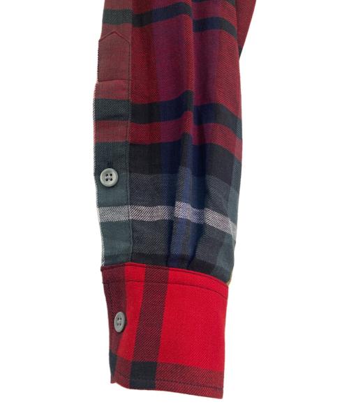 POLO RALPH LAUREN（ポロ・ラルフローレン）POLO RALPH LAUREN (ポロ・ラルフローレン) チェックシャツワンピース レッド×グリーン サイズ:6の古着・服飾アイテム