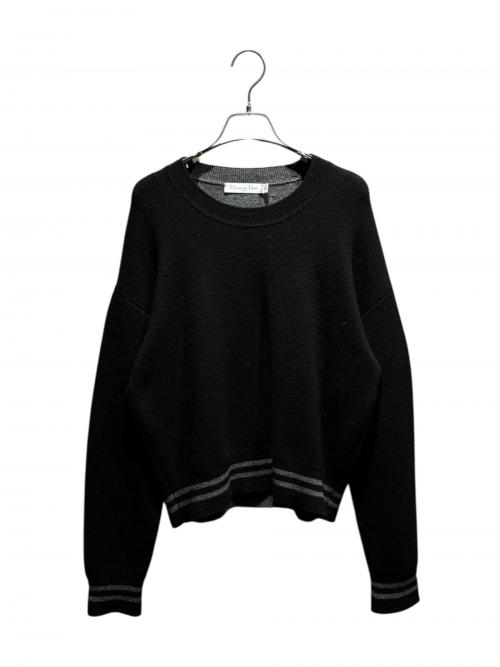 Christian Dior（クリスチャン ディオール）Christian Dior (クリスチャン ディオール) J'ADIOR 8 カシミヤニット ブラック サイズ:38の古着・服飾アイテム