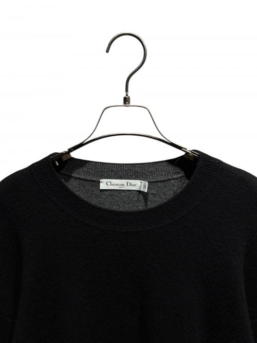 Christian Dior（クリスチャン ディオール）Christian Dior (クリスチャン ディオール) J'ADIOR 8 カシミヤニット ブラック サイズ:38の古着・服飾アイテム
