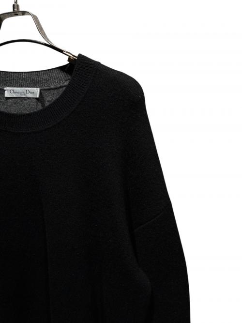 Christian Dior（クリスチャン ディオール）Christian Dior (クリスチャン ディオール) J'ADIOR 8 カシミヤニット ブラック サイズ:38の古着・服飾アイテム
