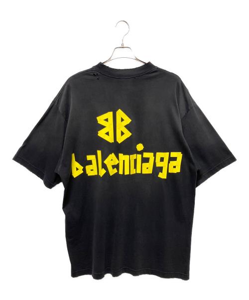 BALENCIAGA（バレンシアガ）BALENCIAGA (バレンシアガ) 23SS TAPE TYPE T-Shirt/テープロゴTシャツ ネイビー サイズ:Mの古着・服飾アイテム