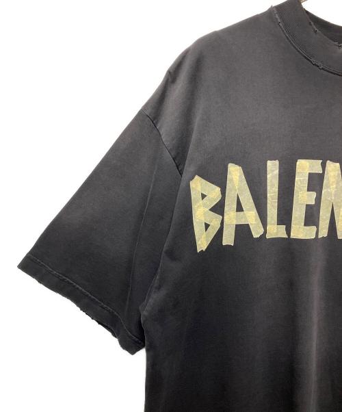 BALENCIAGA（バレンシアガ）BALENCIAGA (バレンシアガ) 23SS TAPE TYPE T-Shirt/テープロゴTシャツ ネイビー サイズ:Mの古着・服飾アイテム