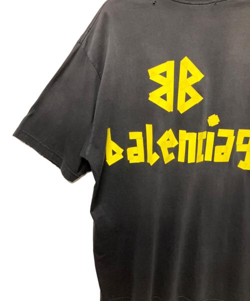 BALENCIAGA（バレンシアガ）BALENCIAGA (バレンシアガ) 23SS TAPE TYPE T-Shirt/テープロゴTシャツ ネイビー サイズ:Mの古着・服飾アイテム