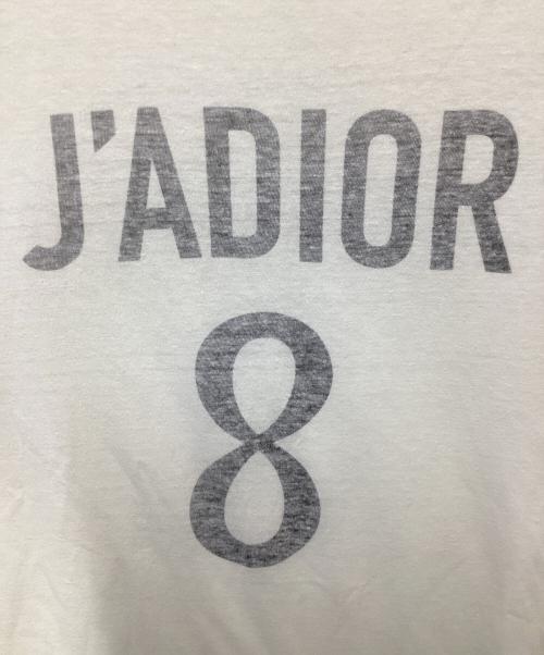 Christian Dior（クリスチャン ディオール）Christian Dior (クリスチャン ディオール) J'ADIOR8ロゴTシャツ アイボリー サイズ:Lの古着・服飾アイテム