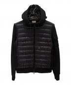 MONCLERモンクレール）の古着「ダウン切替パーカー/MAGLIA CARDIGAN」｜ブラック