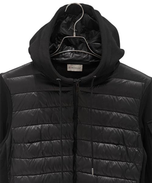 MONCLER（モンクレール）MONCLER (モンクレール) ダウン切替パーカー/MAGLIA CARDIGAN ブラック サイズ:Mの古着・服飾アイテム