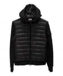 MONCLER（モンクレール）の古着「ダウン切替パーカー/MAGLIA CARDIGAN」｜ブラック
