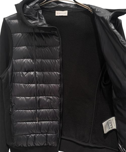 MONCLER（モンクレール）MONCLER (モンクレール) ダウン切替パーカー/MAGLIA CARDIGAN ブラック サイズ:Mの古着・服飾アイテム
