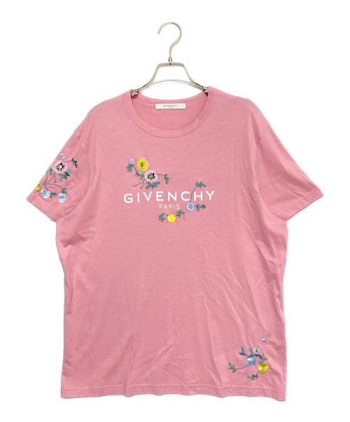 GIVENCHY（ジバンシィ）GIVENCHY (ジバンシィ) 刺繍ロゴTシャツ ピンク サイズ:Sの古着・服飾アイテム