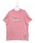 GIVENCHY（ジバンシィ）の古着「刺繍ロゴTシャツ」｜ピンク