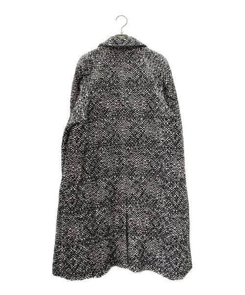 CHANEL（シャネル）CHANEL (シャネル) ココマークボタン ツイードコート ホワイト×ブラック サイズ:38の古着・服飾アイテム