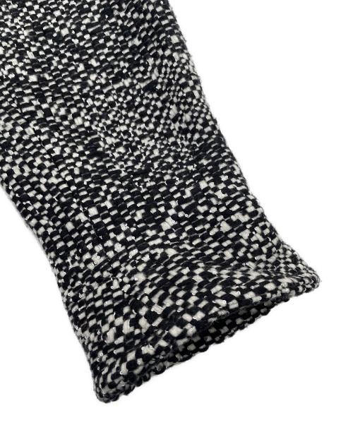 CHANEL（シャネル）CHANEL (シャネル) ココマークボタン ツイードコート ホワイト×ブラック サイズ:38の古着・服飾アイテム