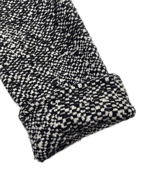 CHANEL（シャネル）CHANEL (シャネル) ココマークボタン ツイードコート ホワイト×ブラック サイズ:38の古着・服飾アイテム