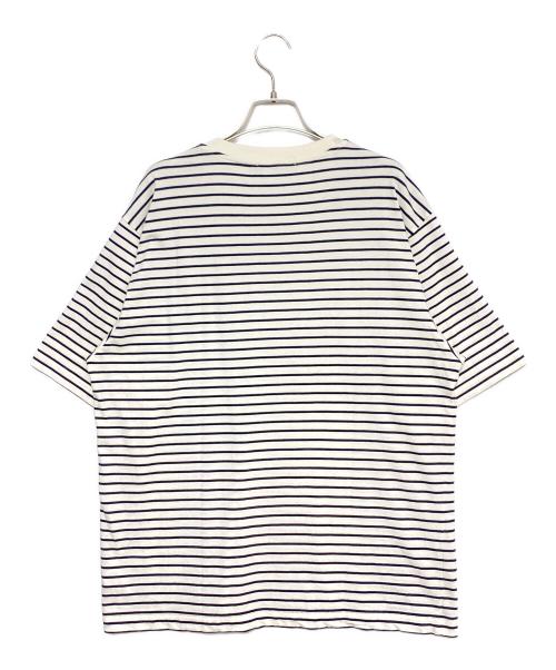 DOLCE & GABBANA（ドルチェ＆ガッバーナ）DOLCE & GABBANA (ドルチェ＆ガッバーナ) ボーダーロゴTシャツ ブラック×ホワイト サイズ:50の古着・服飾アイテム