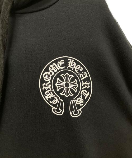CHROME HEARTS（クロムハーツ）CHROME HEARTS (クロムハーツ) Multicolor Sleeve Logo Horseshoe（ホースシュー マルチカラー フーディー） ブラック サイズ:Mの古着・服飾アイテム