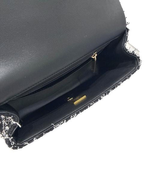 CHANEL（シャネル）CHANEL (シャネル) トップハンドルツイードチェーンショルダーバッグ ブラックの古着・服飾アイテム
