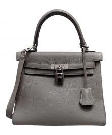HERMES（エルメス）の古着「ケリー25 内縫い/シルバー金具/トゴ/グリメイヤー/U刻印/2022年」｜グリメイヤー