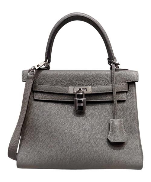 HERMES（エルメス）HERMES (エルメス) ケリー25 内縫い/シルバー金具/トゴ/グリメイヤー/U刻印/2022年 グリメイヤー サイズ:25の古着・服飾アイテム
