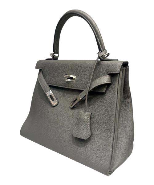 HERMES（エルメス）HERMES (エルメス) ケリー25 内縫い/シルバー金具/トゴ/グリメイヤー/U刻印/2022年 グリメイヤー サイズ:25の古着・服飾アイテム