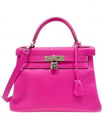 HERMES（エルメス）の古着「ケリー28/内縫い/シルバー金具/トリヨンクレマンス/マグノリア/C刻印」｜マグノリア