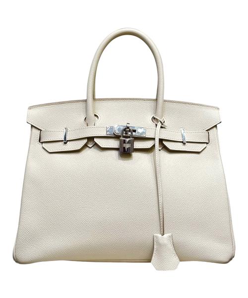 HERMES（エルメス）HERMES (エルメス) バーキン30/ヴォーエプソン/クレ/シルバー金具/A刻印：2017年/ハンドバッグ クレ サイズ:30の古着・服飾アイテム