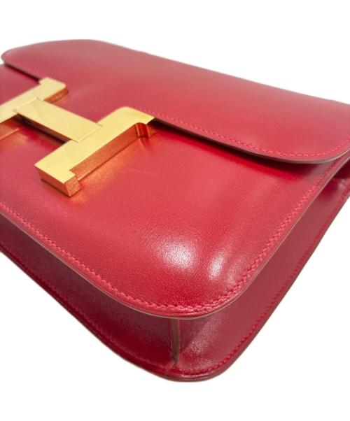 HERMES（エルメス）HERMES (エルメス) コンスタンス23/ゴールド金具/レッド系/ボックスカーフ/□C刻印 レッド系 サイズ:23の古着・服飾アイテム