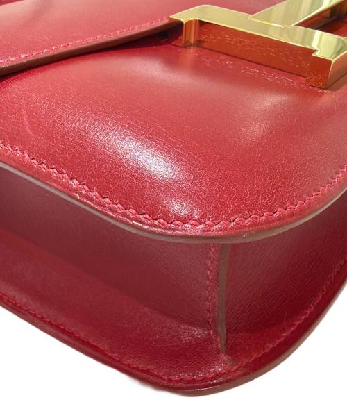 HERMES（エルメス）HERMES (エルメス) コンスタンス23/Constance23/ゴールド金具/レッド系/ボックスカーフ/□C刻印 レッド系 サイズ:23の古着・服飾アイテム