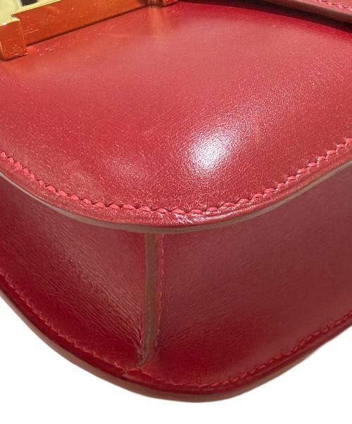 HERMES（エルメス）HERMES (エルメス) コンスタンス23/Constance23/ゴールド金具/レッド系/ボックスカーフ/□C刻印 レッド系 サイズ:23の古着・服飾アイテム