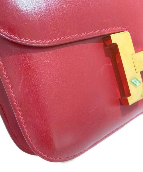 HERMES（エルメス）HERMES (エルメス) コンスタンス23/Constance23/ゴールド金具/レッド系/ボックスカーフ/□C刻印 レッド系 サイズ:23の古着・服飾アイテム