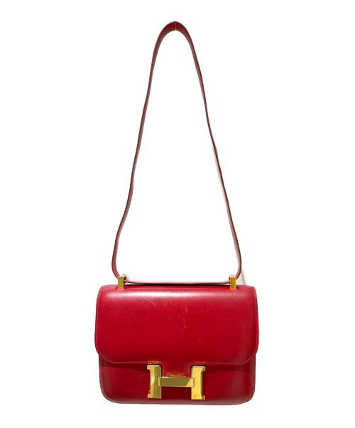 HERMES（エルメス）HERMES (エルメス) コンスタンス23/Constance23/ゴールド金具/レッド系/ボックスカーフ/□C刻印 レッド系 サイズ:23の古着・服飾アイテム