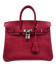 HERMES（エルメス）の古着「バーキン25/シルバー金具/ヴォーエプソン/ルージュカザック/◻︎L刻印」｜ルージュカザック