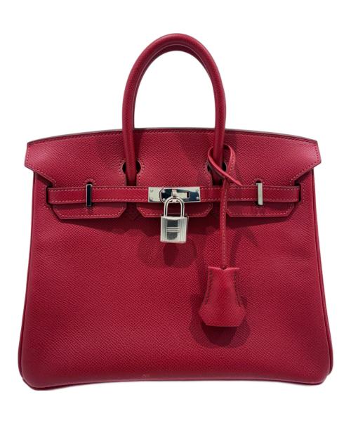 HERMES（エルメス）HERMES (エルメス) バーキン25/シルバー金具/ヴォーエプソン/ルージュカザック/◻︎L刻印 ルージュカザック サイズ:25の古着・服飾アイテム