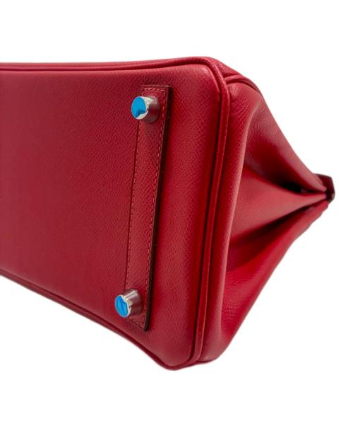 HERMES（エルメス）HERMES (エルメス) バーキン25/シルバー金具/ヴォーエプソン/ルージュカザック/◻︎L刻印 ルージュカザック サイズ:25の古着・服飾アイテム