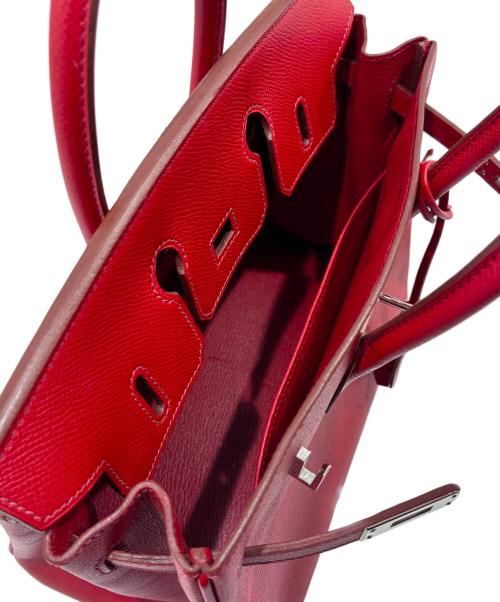 HERMES（エルメス）HERMES (エルメス) バーキン25/シルバー金具/ヴォーエプソン/ルージュカザック/◻︎L刻印 ルージュカザック サイズ:25の古着・服飾アイテム