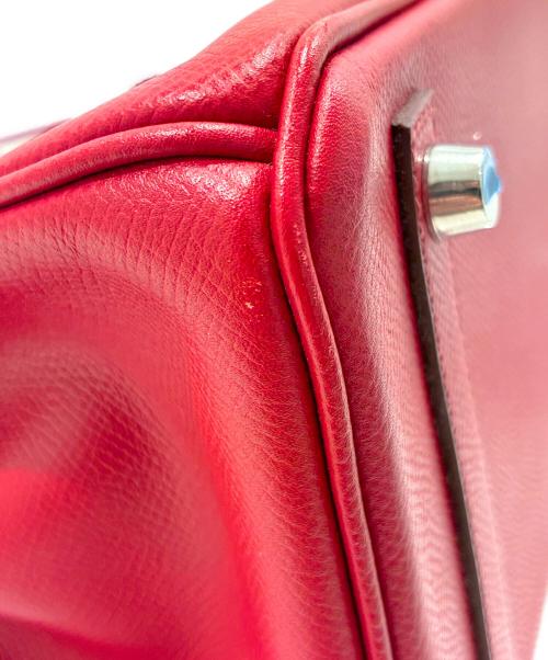 HERMES（エルメス）HERMES (エルメス) バーキン25/シルバー金具/ヴォーエプソン/ルージュカザック/◻︎L刻印 ルージュカザック サイズ:25の古着・服飾アイテム