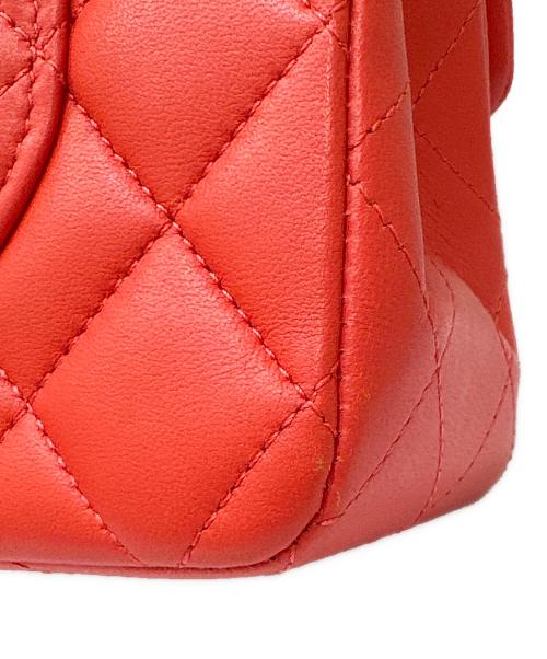 CHANEL（シャネル）CHANEL (シャネル) Wフラップチェーンショルダーバッグ レッドピンク系 サイズ:23の古着・服飾アイテム