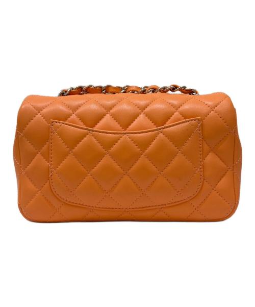 CHANEL（シャネル）CHANEL (シャネル) Wフラップチェーンショルダーバッグ オレンジ サイズ:20の古着・服飾アイテム