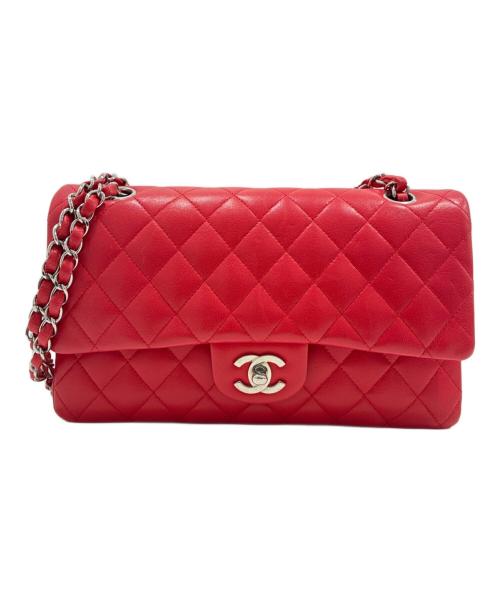 CHANEL（シャネル）CHANEL (シャネル) マトラッセ25/レッド/Wフラップチェーンショルダーバッグ レッド サイズ:25の古着・服飾アイテム