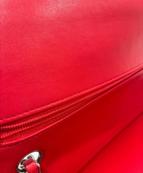 CHANEL（シャネル）CHANEL (シャネル) マトラッセ25/レッド/Wフラップチェーンショルダーバッグ レッド サイズ:25の古着・服飾アイテム