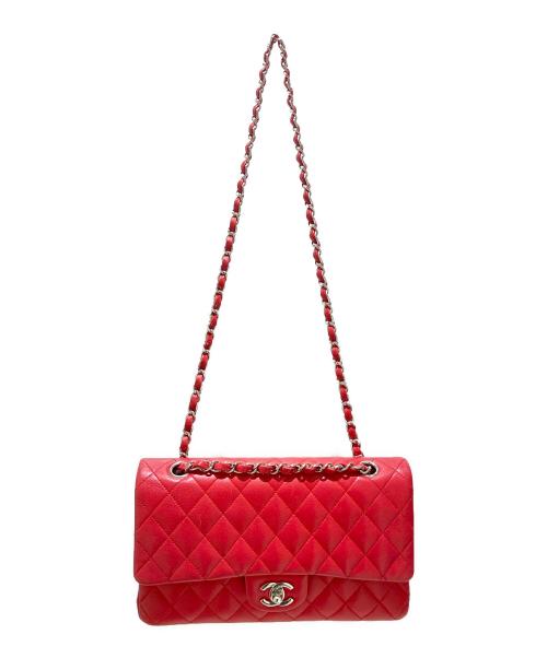 CHANEL（シャネル）CHANEL (シャネル) マトラッセ25/レッド/Wフラップチェーンショルダーバッグ レッド サイズ:25の古着・服飾アイテム